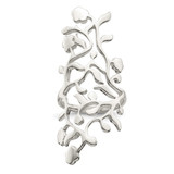Sterling Silver Vines Full Finger Ring, 2 mm