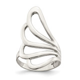 Sterling Silver Fancy Ring, 3 mm, 31 mm Top Length, 16 mm Top Width