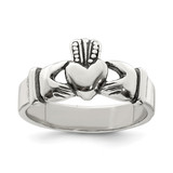 Sterling Silver Claddagh Design Ring, 5 mm