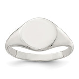 Sterling Silver Signet Ring, 2 mm - QR2426