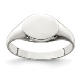 Sterling Silver Signet Ring, 2 mm - QR2472