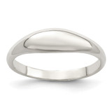 Sterling Silver Fancy Domed Ring, 2 mm