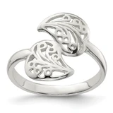 Sterling Silver Polished Filigree Ring, 2 mm