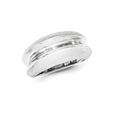 Sterling Silver Polished & Satin Ring