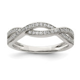 Sterling Silver Rhodium-Plated Cubic Zirconia Ring - QR6252