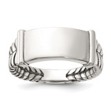 Sterling Silver Oxidized Men'S Ring