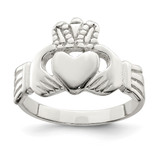 Sterling Silver Claddagh Ring, 2 mm - QR958