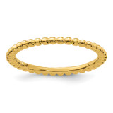 Sterling Silver Stackable Expressions Gold-Tone Ring, 1.5 mm