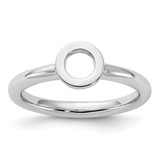 Sterling Silver Stackable Expressions Rhodium-Plated O Ring, 2.5 mm