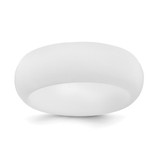 Silicone White 8 mm Domed Wedding Band
