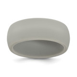 Silicone Light Grey 8.7 mm Domed Wedding Band