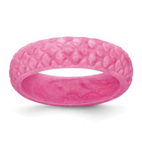 Silicone Pink Mermaid Pattern 5.7 mm Domed Wedding Band