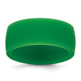 Silicone Green 8.70 mm Flat Edge Wedding Band