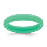 Silicone Mint Green 4 mm Ridged Edge Wedding Band