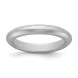 Silicone Metallic Silver 3 mm Wedding Band