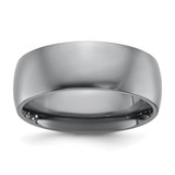 Chisel Tantalum Polished 8 mm Wedding Band