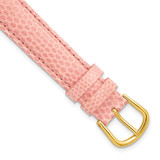 DeBeer 20 mm Short Rose Lizard Leather with Gold-Tone Buckle 6.75 Inch Watch Band