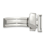 18 mm Silver-Tone Deployment Buckle