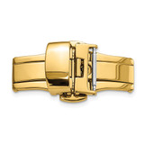 14 mm Gold-Tone Butterfly Style Deployment Buckle