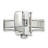 20 mm Silver-Tone Butterfly Style Deployment Buckle