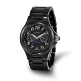 Women'S Chisel Black Ceramic Black Dial Watch, 38 mm, Quartz