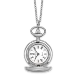 Women'S Charles Hubert Satin Chrome Finish Brass Pendant Watch, 26 mm, Quartz
