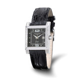 Women'S Charles Hubert 0.42ct Diamond Bezel Black 29 x 28 mm Dial Watch, Quartz