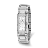 Women'S Charles Hubert Crystal Bezel White Dial 21 x 46 mm Watch, Quartz