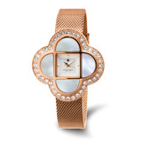 Women'S Charles Hubert Rose Ion-Plated Stainless 36 x 36 mm Watch, Quartz