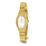 Women'S Charles Hubert Ion-Plated Stainless Steel Crystal Bezel 21 x 32 mm Watch, Quartz