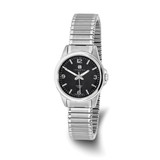 Women'S Charles Hubert Titanium Black Dial Expansion Band Watch, 29 mm, Quartz