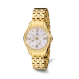 Women'S Charles Hubert Stainless Steel Ion-Plated Mother of Pearl Dial Watch, 36 mm, Quartz