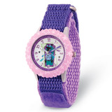Disney Kids Vampirina Purple Strap Time Teacher Watch, 32 mm, Quartz - XWA5798