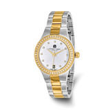 Women'S Charles Hubert Two-Tone Stainless Steel Silver Dial Watch, 35 mm, Quartz