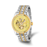 Mason Sales Stainless Steel Two-Tone Skeleton Movement Watch, 42 mm, Automatic