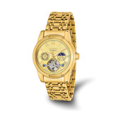 Mason Sales Stainless Steel Gold-Tone Skeleton Movement Watch, 40 mm, Automatic