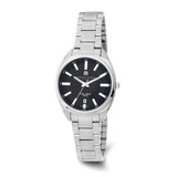 Women'S Charles Hubert Stainless Steel Black Dial Watch, 34 mm, Quartz - XWA6566