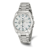 Mason Sales Chronograph White Dial Watch, 44 mm, Quartz