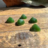 Natural Canadian Nephrite Jade Cabochon, 16.5mm Pyramid sold individually