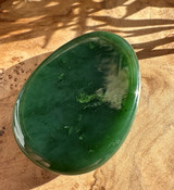 Natural Jade Worry Stone, 2"