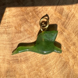 Natural Canadian Jade Goose Charm - 23mm