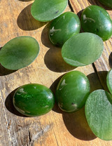 Natural Canadian Nephrite Jade Oval Cabochon 15x20mm - Sold Individually