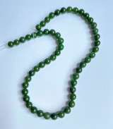 Natural Nephrite Jade 8mm Unstrung Canadian Beads, Carving Grade