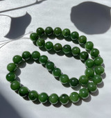 Natural Nephrite Jade Unstrung 10mm Beads