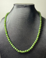 Natural Jade 6mm Strung Bead Necklace - Multiple Lengths