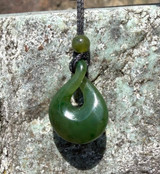 Natural Jade Pendant Twist - 22mm T.W