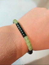 Natural Nephrite Jade 6mm x 3.5mm Bracelet