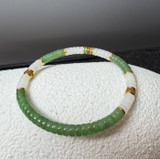 Natural Jade Bracelet, 5mm x 2mm