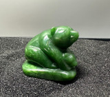 Natural Nephrite Jade Bear with Cub - 4 Figurine 2.5"