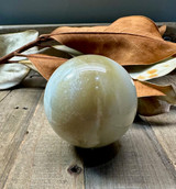 Natural 53mm Siberian Nephrite Jade Sphere